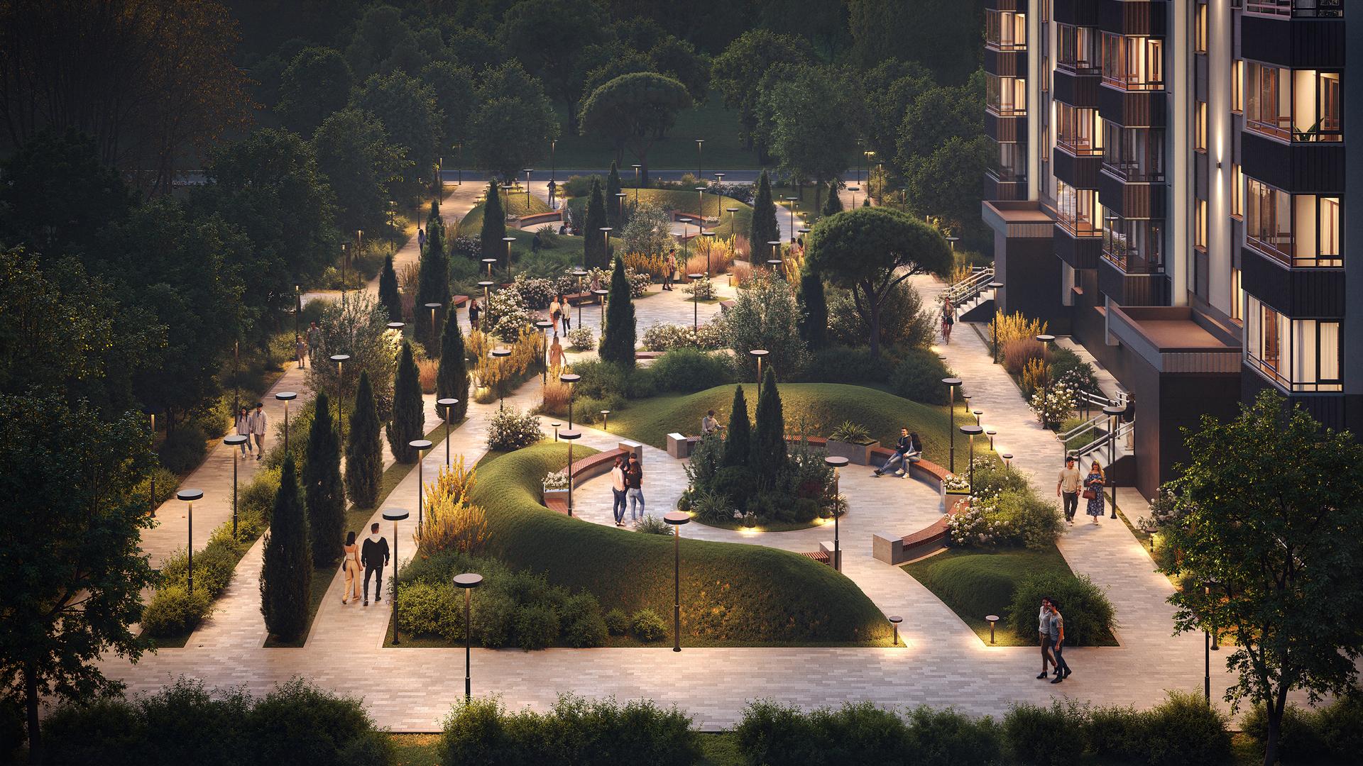 Sunset — территория и благоустройство